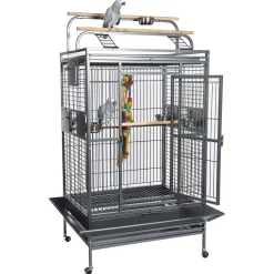 Rainforest Cages Santos Play Antique - Vogelverblijven - 97x96x181 cm Antraciet