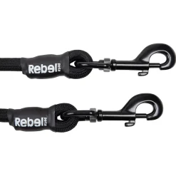 Rebelpetz Duo Looplijn - Hondenriem - 140 cm Zwart Large