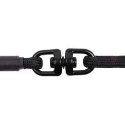 Rebelpetz Duo Looplijn - Hondenriem - 140 cm Zwart Small