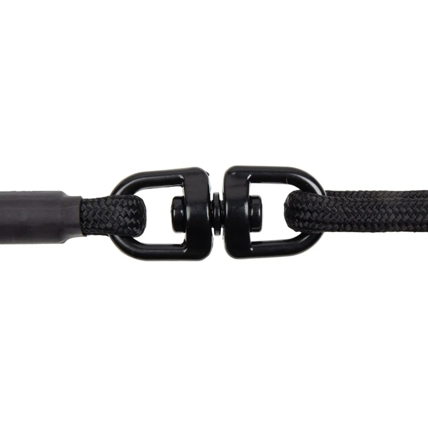 Rebelpetz Duo Looplijn - Hondenriem - 140 cm Zwart Small