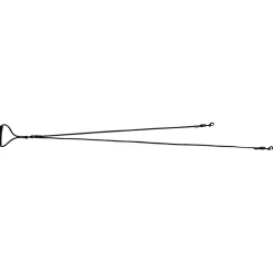 Rebelpetz Duo Looplijn - Hondenriem - 140 cm Zwart Small