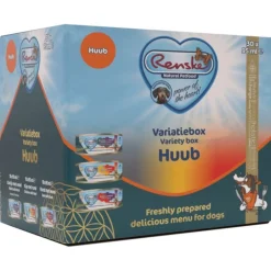 Renske Variatie Box Huub - Hondenvoer - Eend Kip Konijn 30x90 g