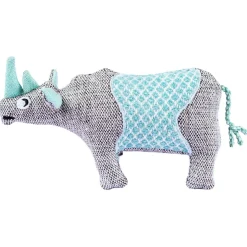 Resploot Neushoorn - Hondenspeelgoed - 22x6x12 cm Multi-Color