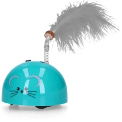 Robocat Petrol Mouse - Kattenspeelgoed - Petrol Grijs Met Madnip