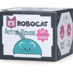 Robocat Petrol Mouse - Kattenspeelgoed - Petrol Grijs Met Madnip
