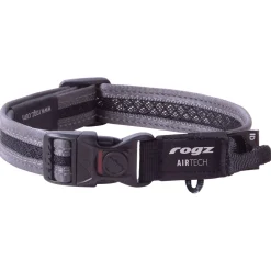 Rogz Air Tech Halsband Zwart&Grijs - Hondenhalsband