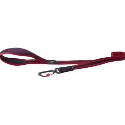 Rogz Air Tech Lijn Zwart&Donkerrood - Hondenriem
