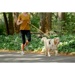 Rogz Air Tech Lijn Zwart&Oker - Hondenriem