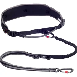 Rogz Air Tech Sport Riem & Lijn Zwart&Grijs - Hondenhalsbandset