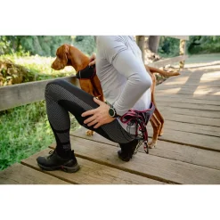 Rogz Air Tech Sport Riem & Lijn Zwart&Donkerrood - Hondenhalsbandset