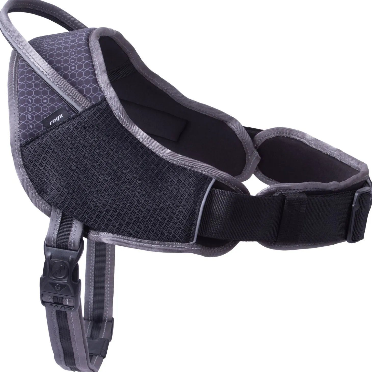 Rogz Air Tech Sport Tuig Zwart&Grijs - Hondenharnas