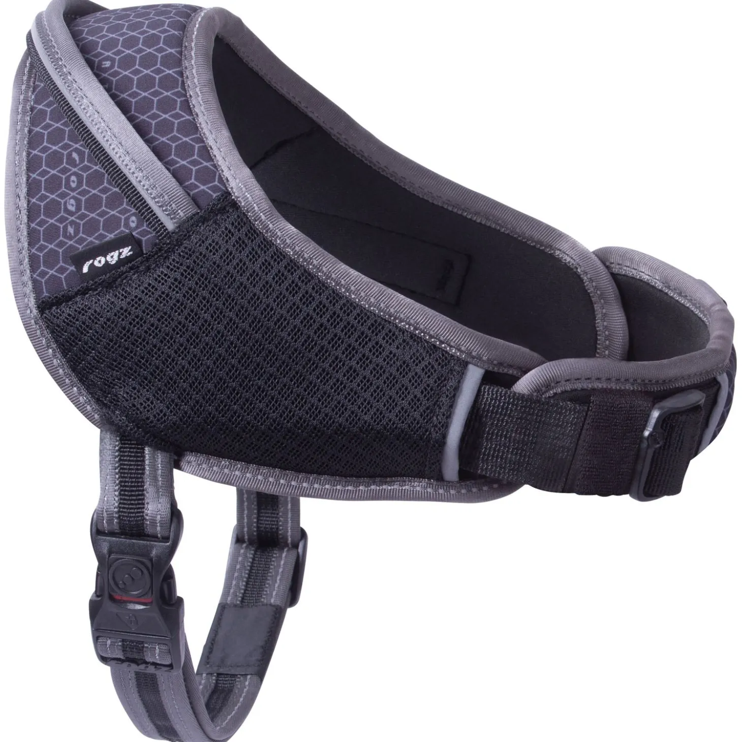 Rogz Air Tech Sport Tuig Zwart&Grijs - Hondenharnas