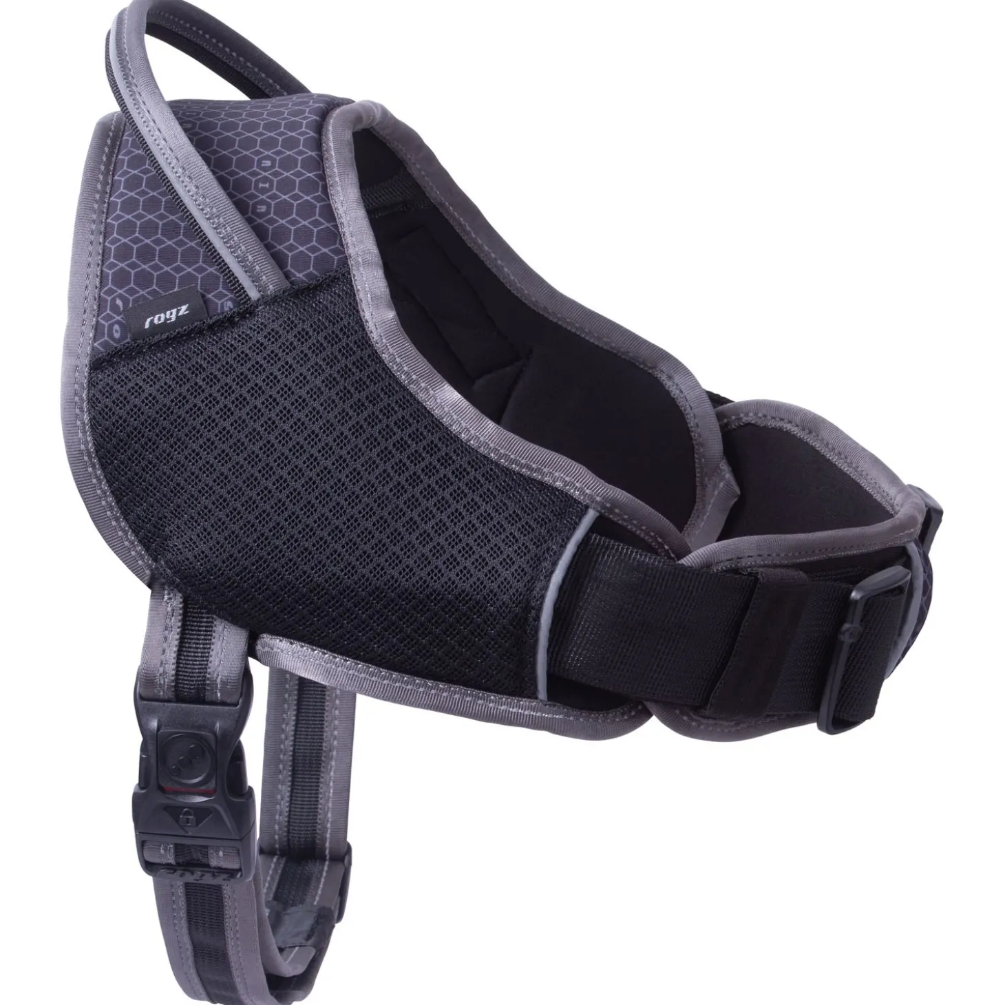 Rogz Air Tech Sport Tuig Zwart&Grijs - Hondenharnas