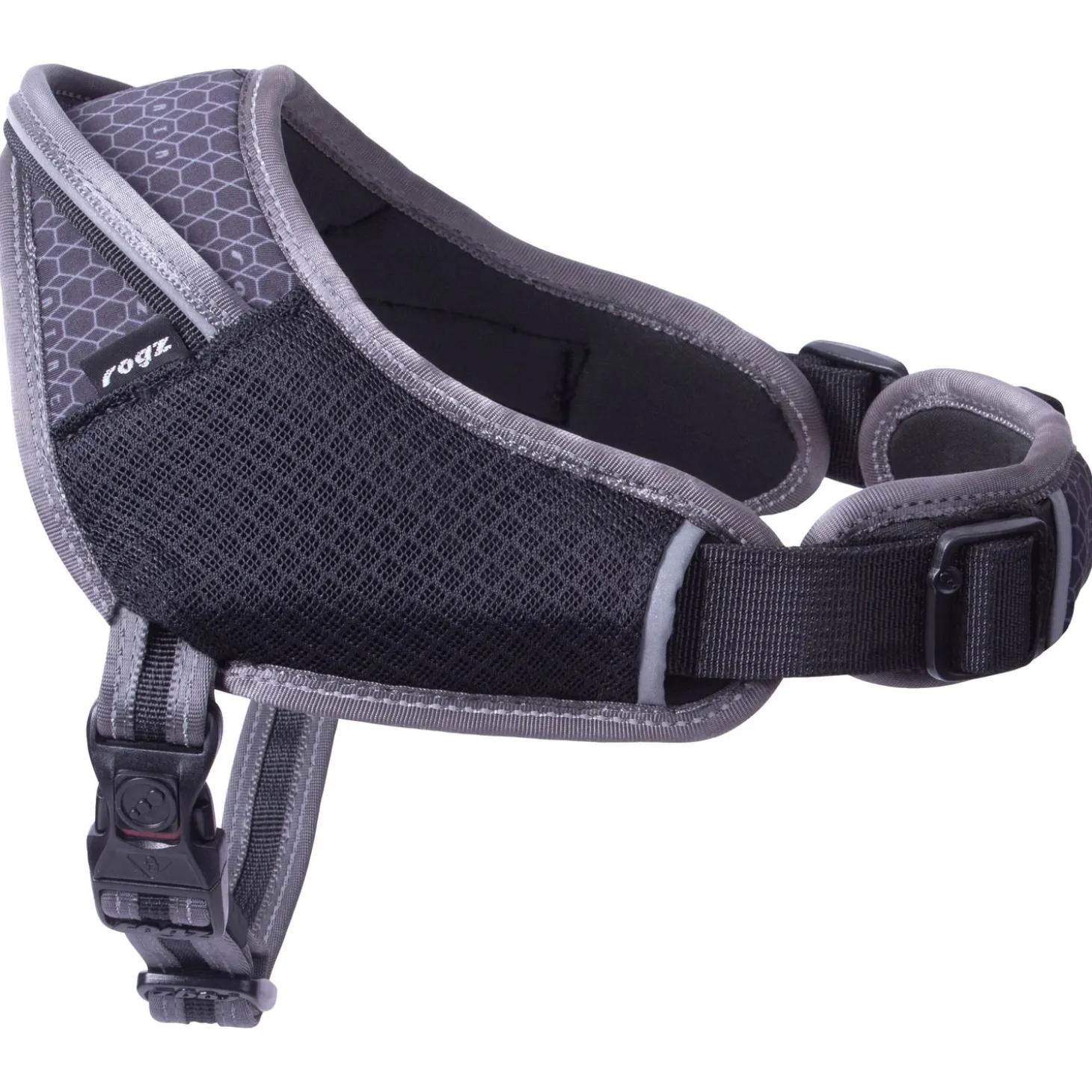 Rogz Air Tech Sport Tuig Zwart&Grijs - Hondenharnas