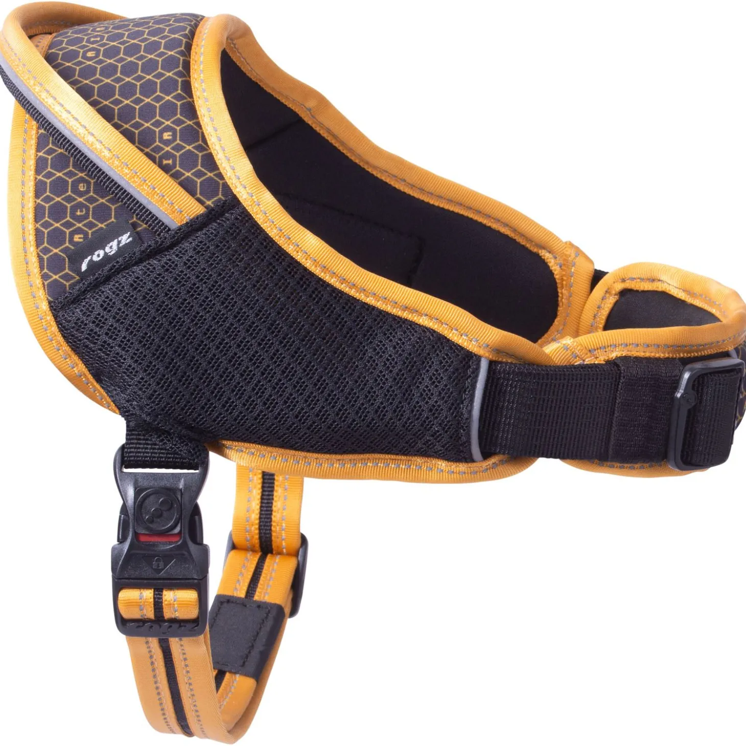 Rogz Air Tech Sport Tuig Zwart&Oker - Hondenharnas