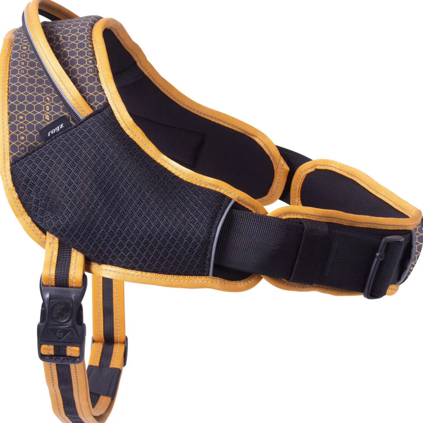 Rogz Air Tech Sport Tuig Zwart&Oker - Hondenharnas