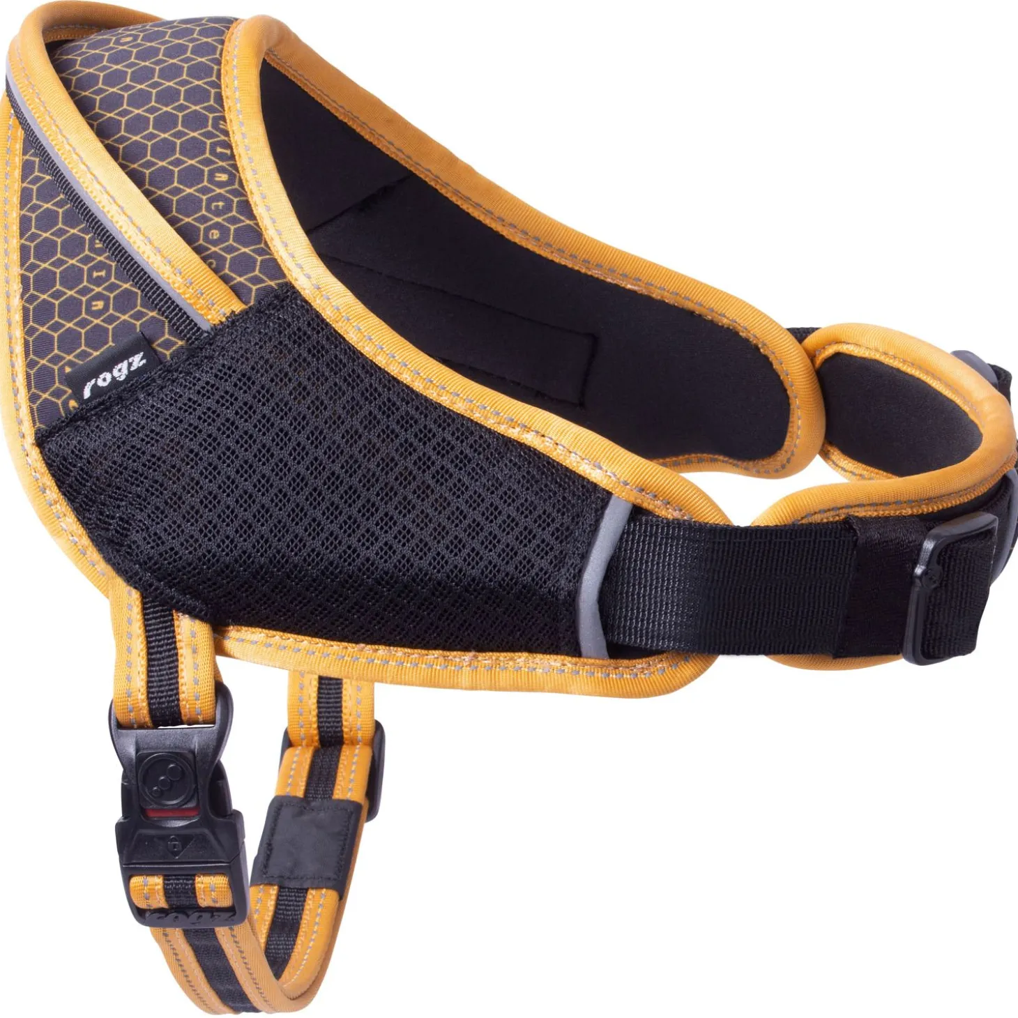 Rogz Air Tech Sport Tuig Zwart&Oker - Hondenharnas