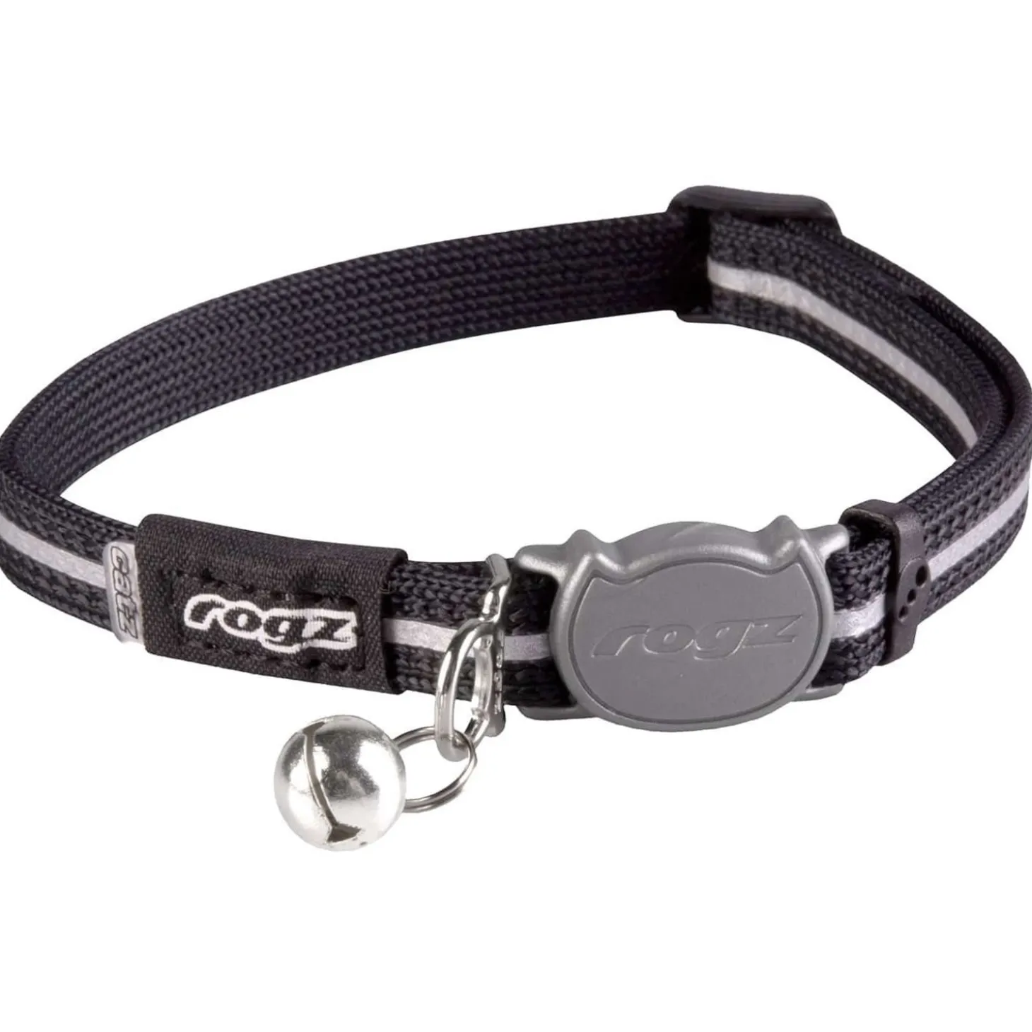 Rogz Alleycat Halsband Zwart - Kattenhalsband