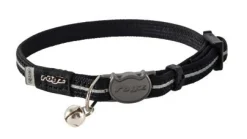 Rogz Alleycat Halsband Zwart - Kattenhalsband
