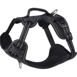 Rogz Explore Tuig Gevoerd Zwart - Hondenharnas