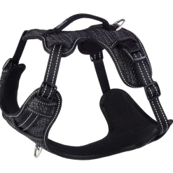 Rogz Explore Tuig Gevoerd Zwart - Hondenharnas