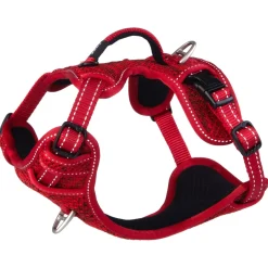 Rogz Explore Tuig Gevoerd Rood - Hondenharnas