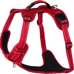 Rogz Explore Tuig Gevoerd Rood - Hondenharnas