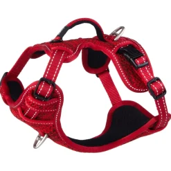 Rogz Explore Tuig Gevoerd Rood - Hondenharnas