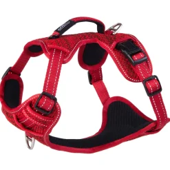 Rogz Explore Tuig Gevoerd Rood - Hondenharnas
