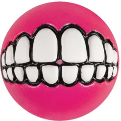 Rogz Grinz Treat Ball Medium - Hondenspeelgoed - Roze M