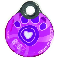 Rogz Id Tag Paw - Hondenadresdrager - Roze S