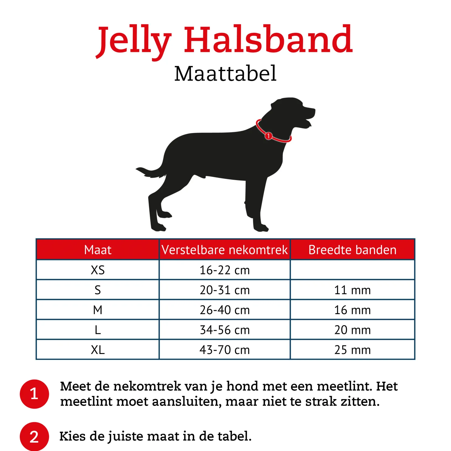 Rogz Jelly Halsband Paw - Hondenhalsband - Navy S