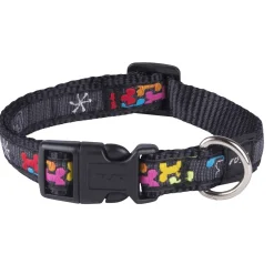 Rogz Scooter Halsband Bone - Hondenhalsband - Zwart Multi-Color M