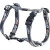 Rogz Scooter Tuigje  Island - Hondenharnas - Coral Zilver M