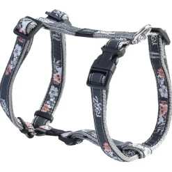 Rogz Scooter Tuigje  Island - Hondenharnas - Coral Zilver M