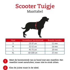 Rogz Scooter Tuigje  Island - Hondenharnas - Coral Zilver M