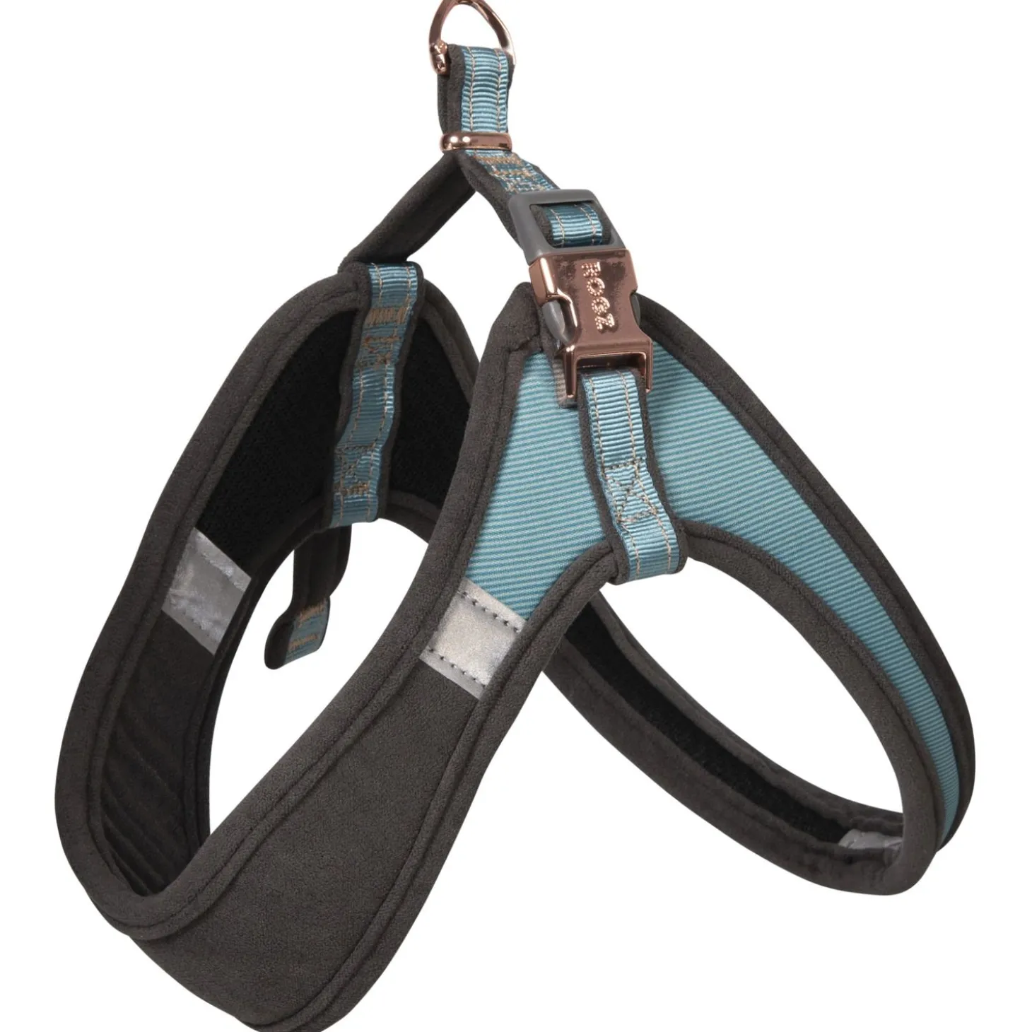 Rogz Urban Fast Fit Tuig Turquoise&Grijs&Rosé - Hondenharnas