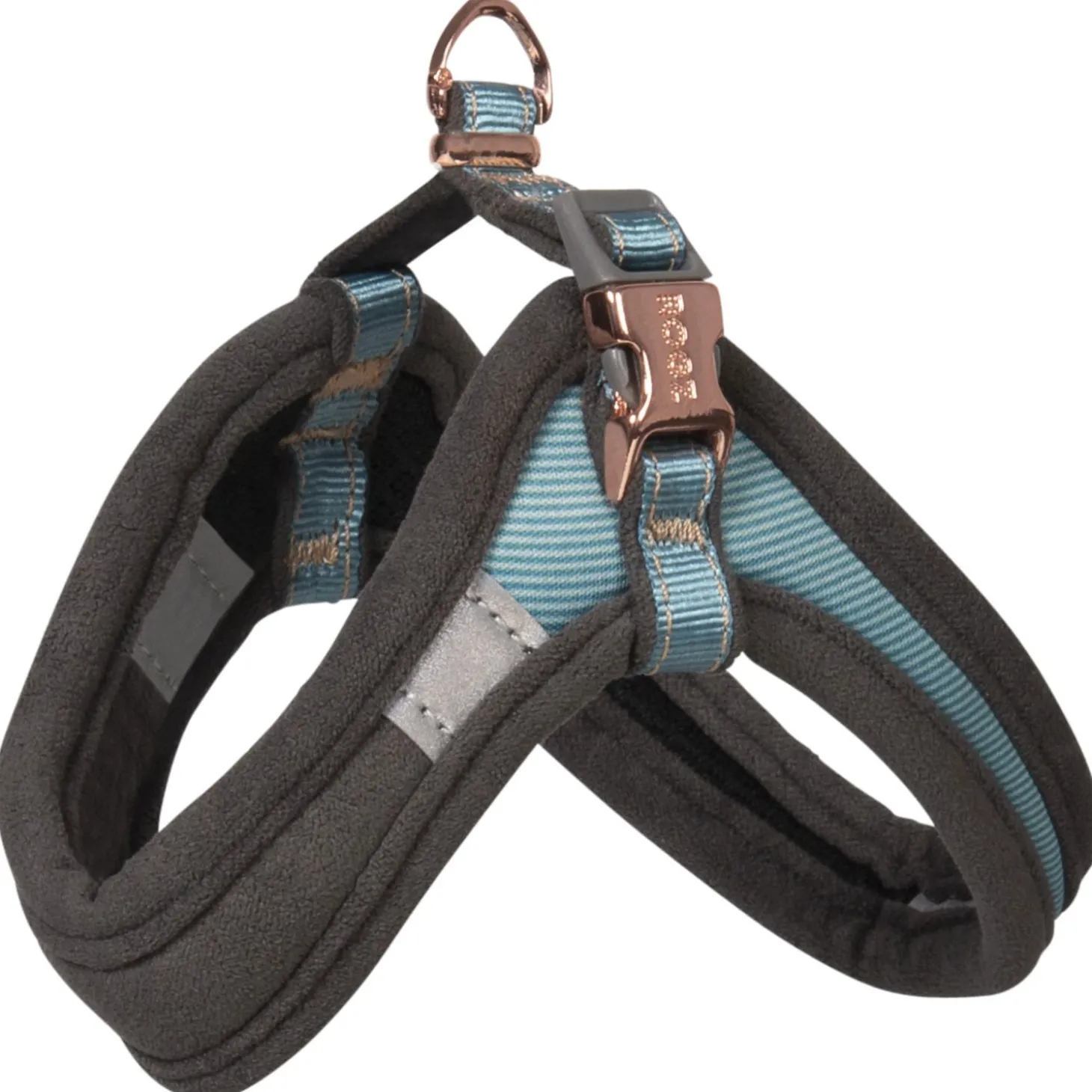 Rogz Urban Fast Fit Tuig Turquoise&Grijs&Rosé - Hondenharnas