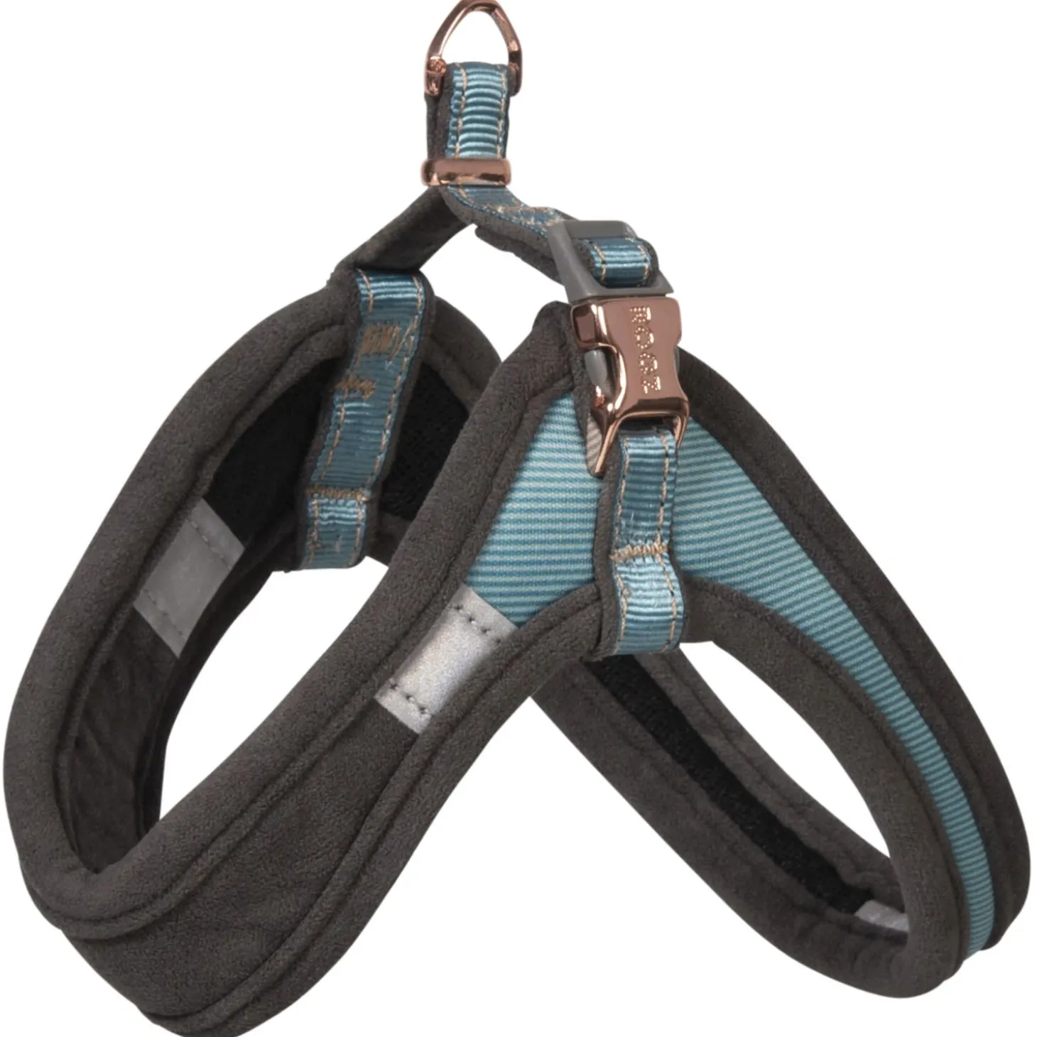 Rogz Urban Fast Fit Tuig Turquoise&Grijs&Rosé - Hondenharnas