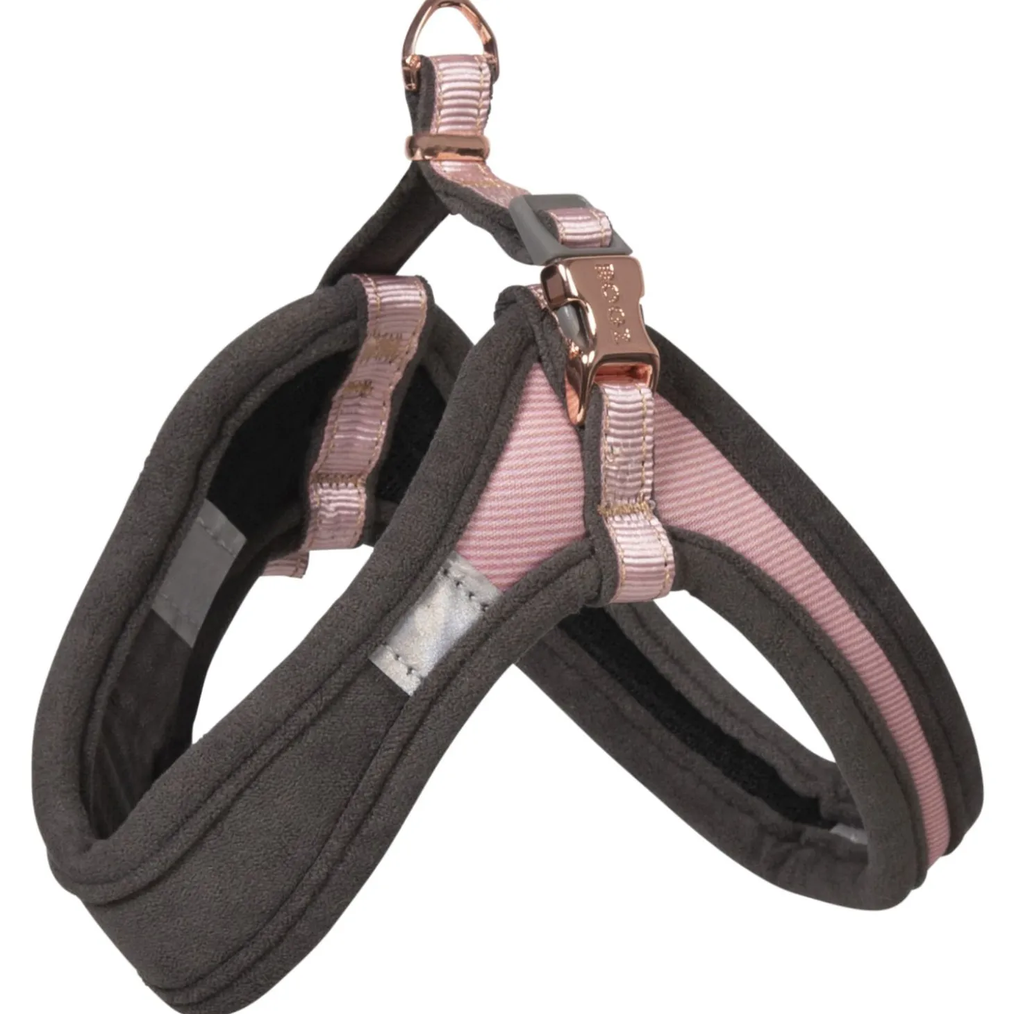 Rogz Urban Fast Fit Tuig Roze&Grijs&Rosé - Hondenharnas