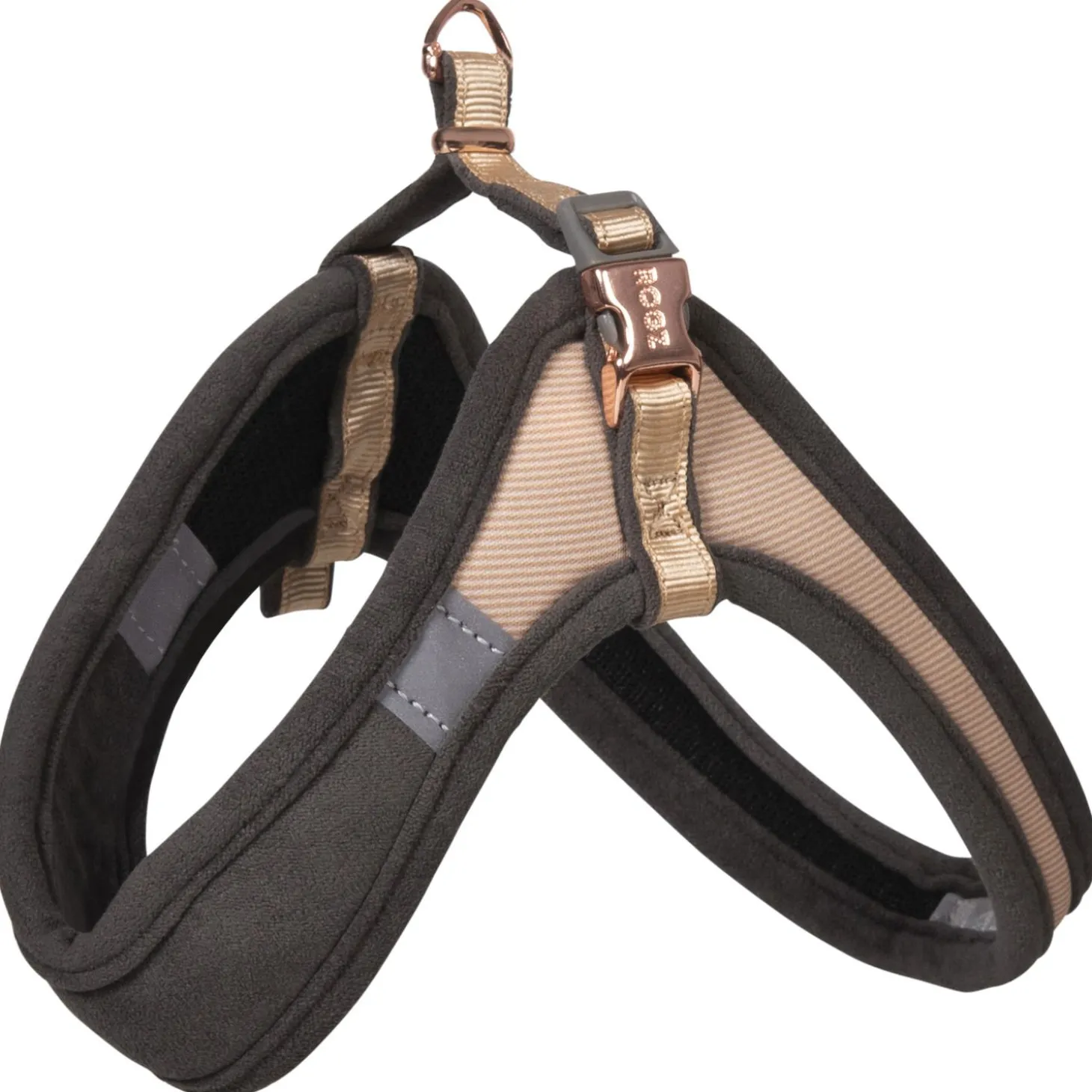 Rogz Urban Fast Fit Tuig Goud&Grijs&Rosé - Hondenharnas