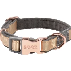 Rogz Urban Halsband Goud&Grijs&Rosé - Hondenhalsband