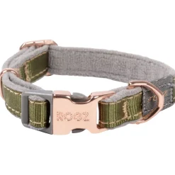 Rogz Urban Halsband Olijfgroen&Grijs&Rosé - Hondenhalsband