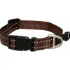 Rogz Utility Halsband - Hondenhalsband - Bruin 20-31x1.1 Cm S