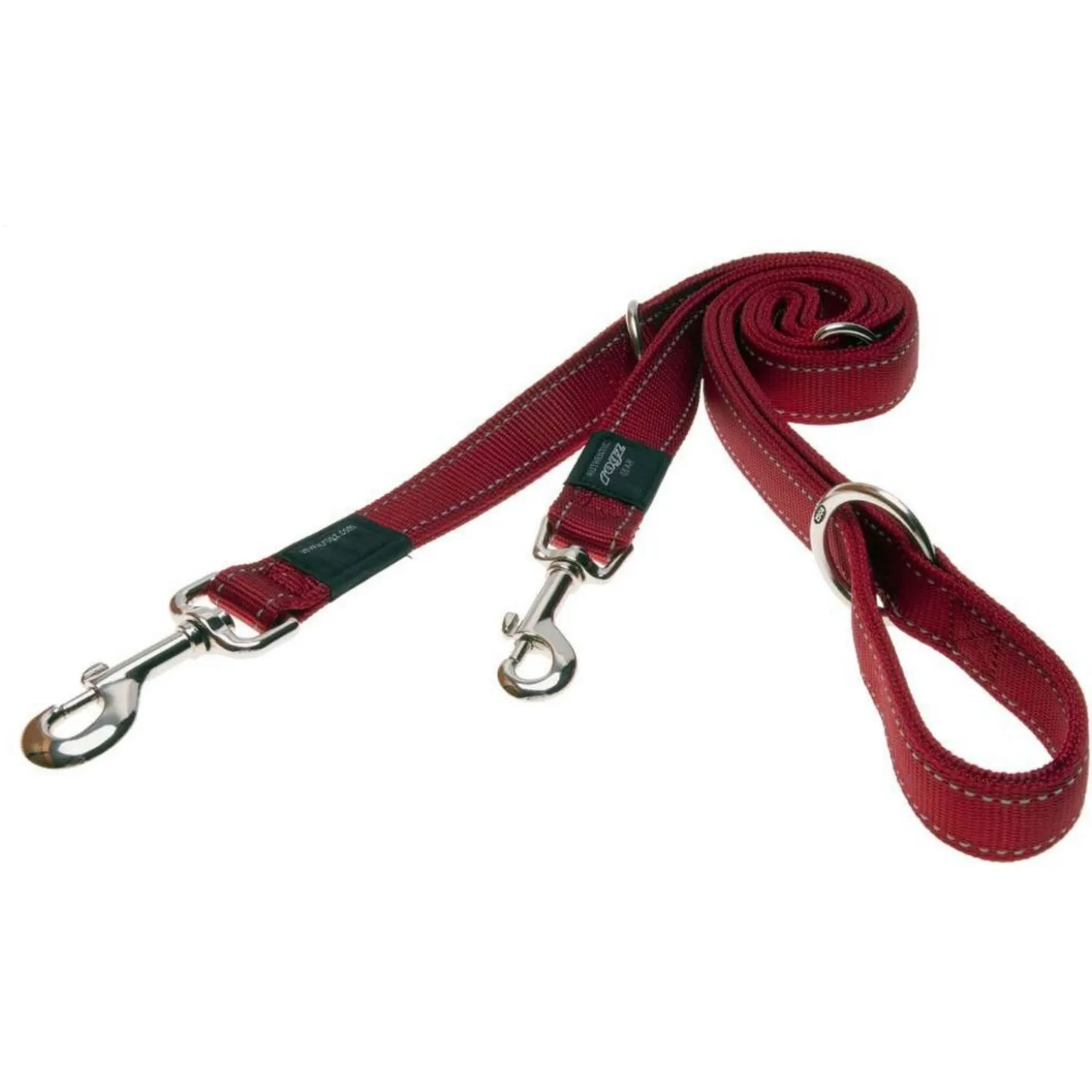 Rogz Utility Multilijn - Hondenriem - 200x1.1 cm Rood S