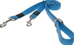Rogz Utility Multilijn - Hondenriem - 200x1.1 cm Turquoise S