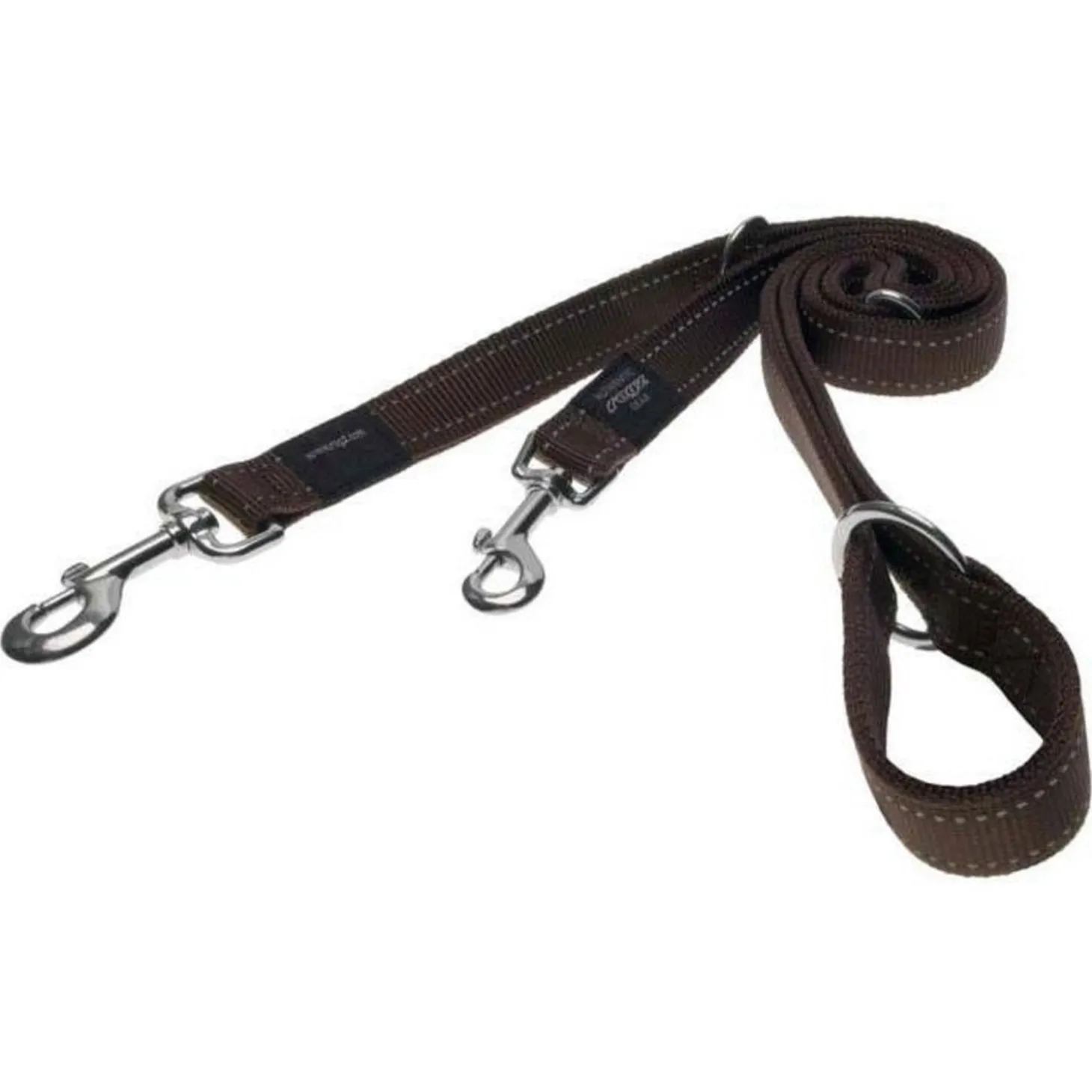 Rogz Utility Multilijn - Hondenriem - 180x1.6 cm Bruin M