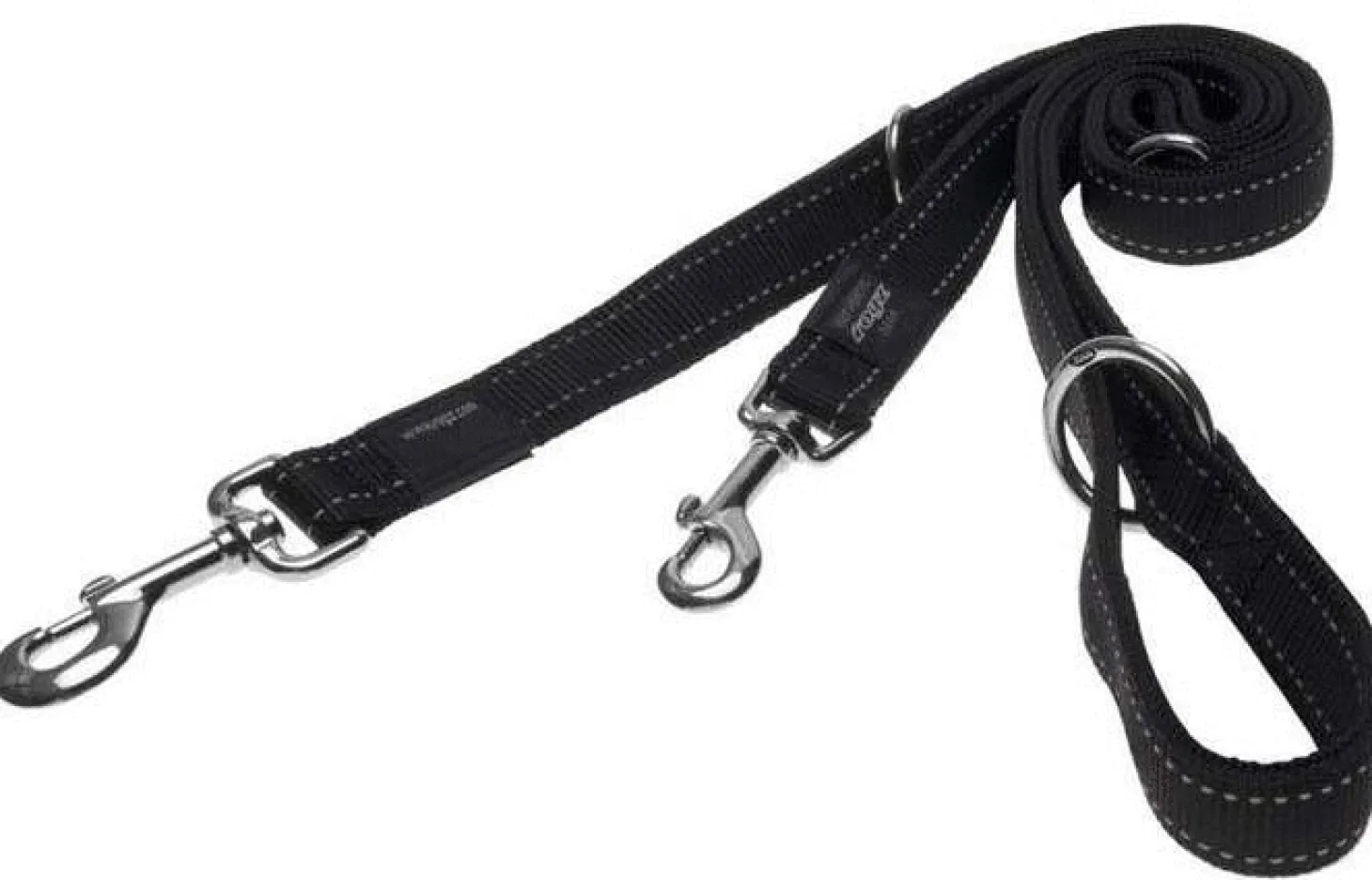 Rogz Utility Multilijn - Hondenriem - 180x2 cm Zwart L