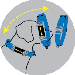 Rogz Utility Safety Halsband Blauw - Hondenhalsband