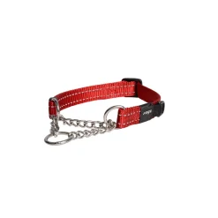 Rogz Utility Sliphalsband Ketting Rood - Hondenhalsband